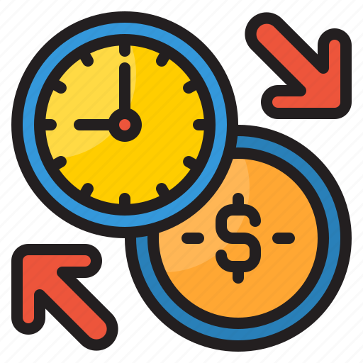 Time, management, clock, money, transfer icon - Download on Iconfinder