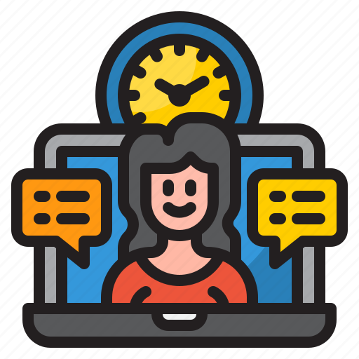 Worker, woman, time, management icon - Download on Iconfinder