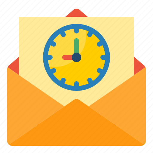 Email, letter, time, management, clock icon - Download on Iconfinder