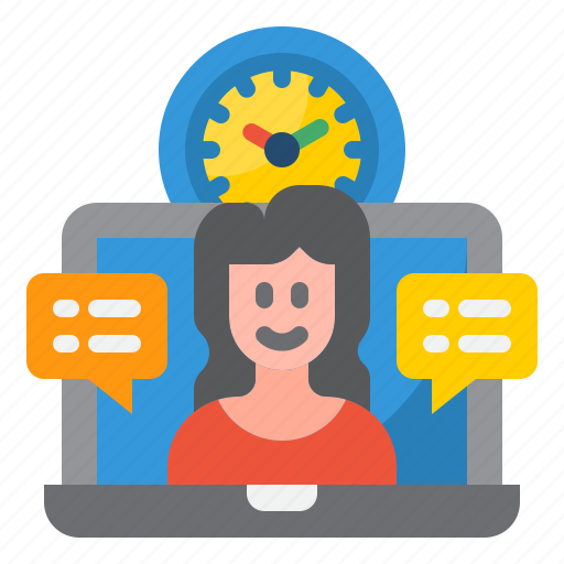 Worker, woman, time, management icon - Download on Iconfinder