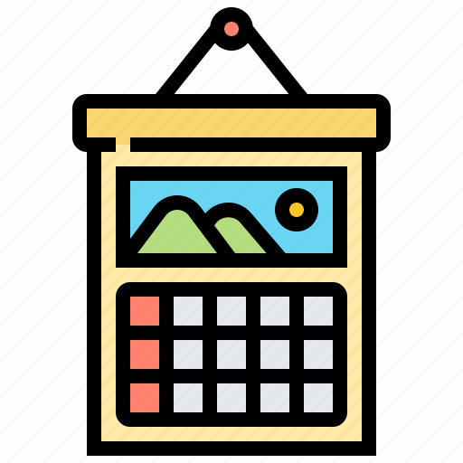 Calendar, date, picture, schedule, vocation icon - Download on Iconfinder