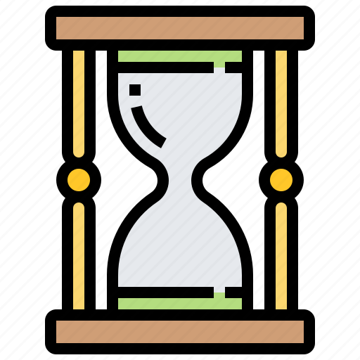 Clock, hour, hourglass, sand, time icon - Download on Iconfinder