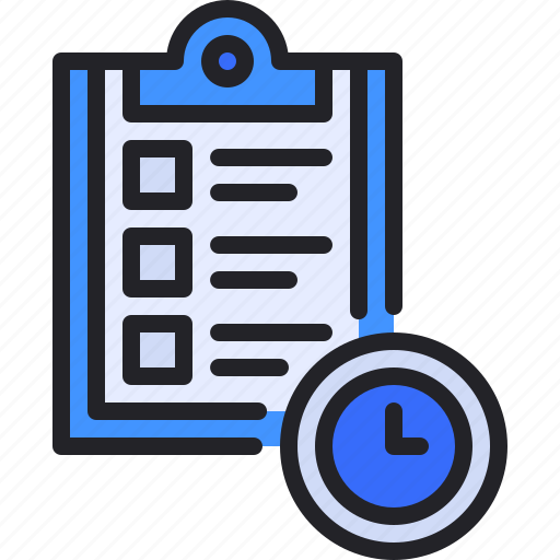 Clipboard, time, agenda, list, plan icon - Download on Iconfinder