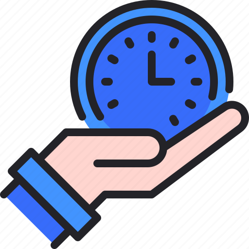 Save, time, hand, clock, saving icon - Download on Iconfinder