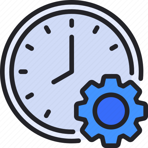Time, management, gear, setting, productivity icon - Download on Iconfinder