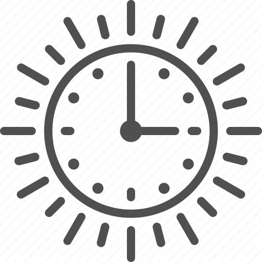 Clock, day, daytime, light, management, sun, time icon - Download on Iconfinder