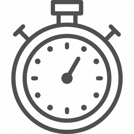 Chronometer, line, management, stopwatch, time, timer, watch icon - Download on Iconfinder