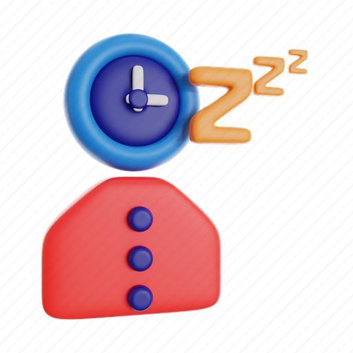 Sleeping, time, alarm, schedule, stopwatch, business, timer 3D illustration - Download on Iconfinder