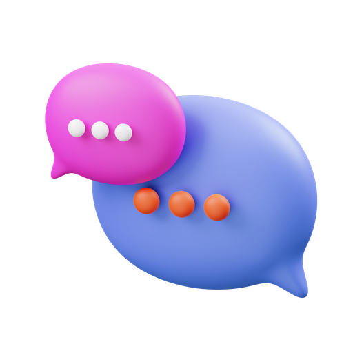 3, chat, message, bubble, talk, communication, conversation 3D illustration - Free download