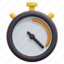 stopwatch, time, date, wait, chronometer, interface, timer, 3d 