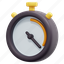 stopwatch, time, date, wait, chronometer, timer, interface, 3d 