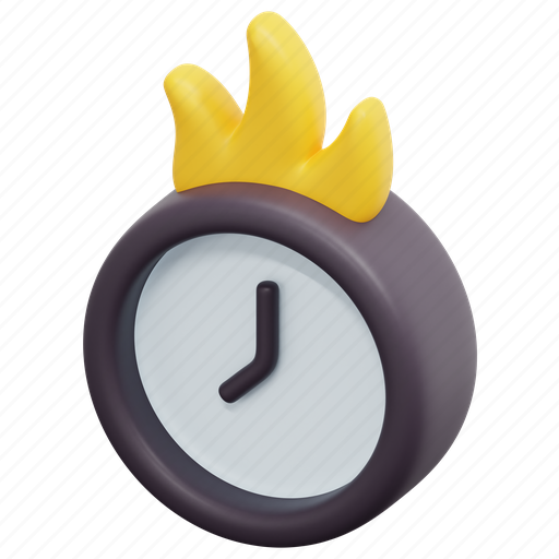 Deadline, hour, time, minutes, date, clock, 3d icon - Download on Iconfinder