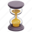 hourglass, time, wait, clock, date, 3d 