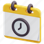 schedule, organisation, calendar, clock, time, date, 3d 