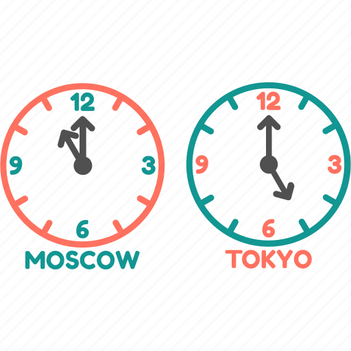 Clock, moscow, time, time zone, tokyo, watch icon - Download on Iconfinder