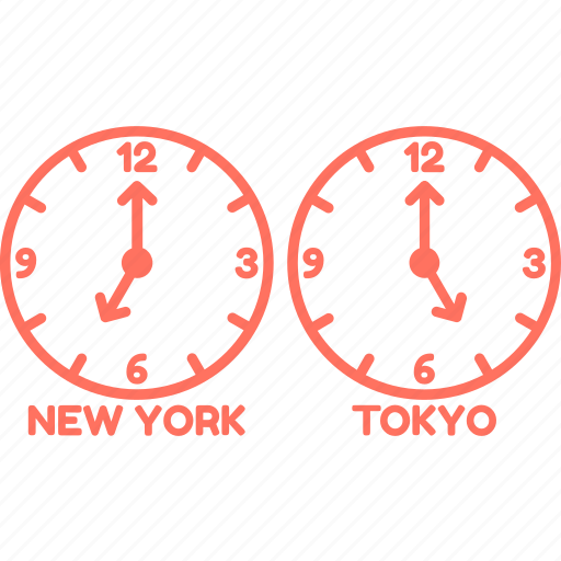 Clock, newyork, time, time zone, tokyo, watch icon - Download on Iconfinder