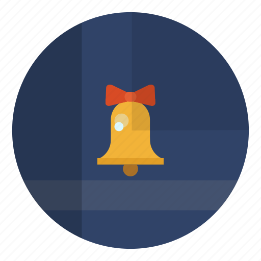Blue, golden, sound, bell, alert icon - Download on Iconfinder