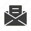 attachment, email, inbox, message 