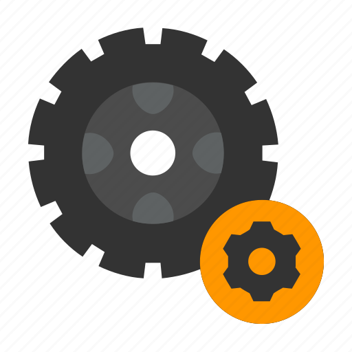 Cog, tire, tire service, tyre, wheel icon - Download on Iconfinder