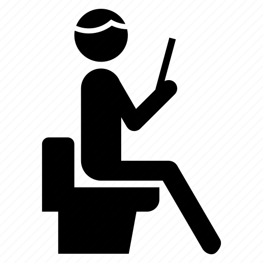 Activity in toilet, defecate, people, reading book, shit, stool, toilet icon - Download on Iconfinder
