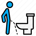 bathroom, flush, male, pee, sign, toilet, wc