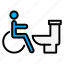 disability, disable, handicap, people in need, priority, toilet, wheelchair icon, wheelchair icon disability 