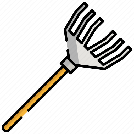 Rake, agriculture, farming, tool icon - Download on Iconfinder
