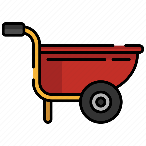 Wheelbarrow, barrow, gardening, farming icon - Download on Iconfinder
