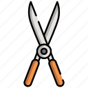 grass, scissors, gardening, cut, tool
