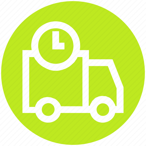 Clock, construction, deadline, delivery, fast, transportation, truck icon - Download on Iconfinder