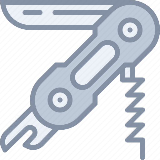 Corkscrew, equipment, knife, tool, universal icon - Download on Iconfinder