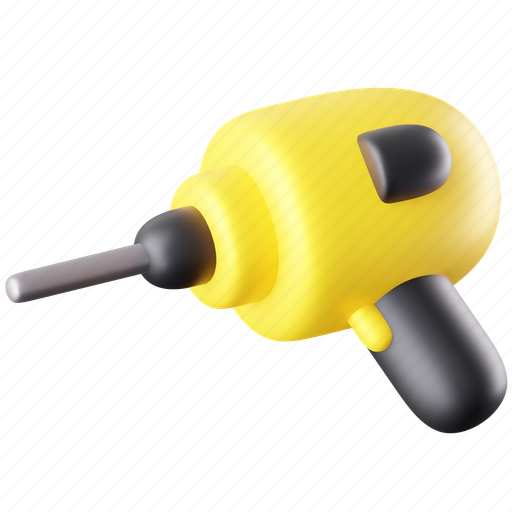 Drill, construction, machine, drilling, repair, drill-machine, work 3D illustration - Download on Iconfinder