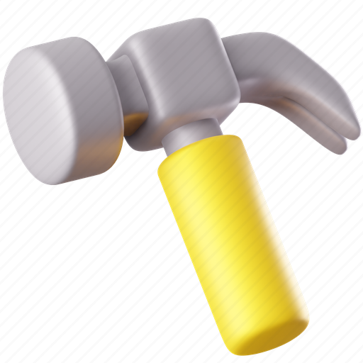 Hammer, construction, repair, law, justice, auction, tools 3D illustration - Download on Iconfinder