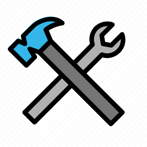 Construction, contractor, equipment, industrial, industry, site, wrench icon - Download on Iconfinder