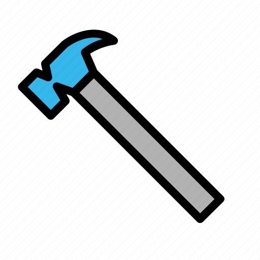 Construction, contractor, equipment, hammer, industrial, industry, site icon - Download on Iconfinder