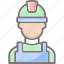 builder, helmet, construction, labour 