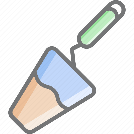 Cement trowel, construction tool, handheld, tool. icon - Download on Iconfinder
