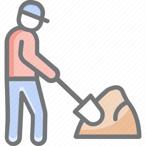 Avatar, shovel, construction, under icon - Download on Iconfinder