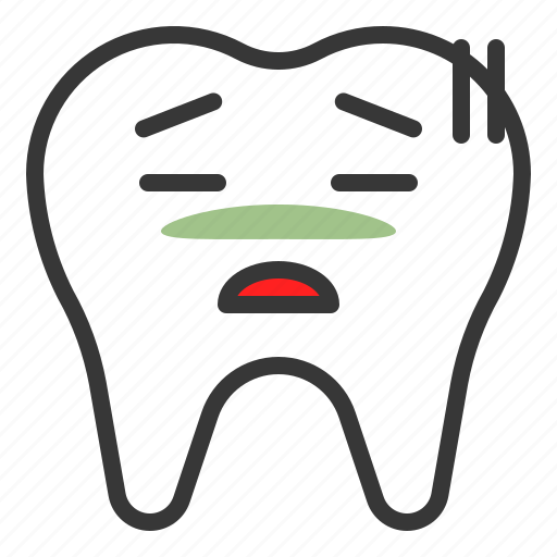 Emoji, emoticon, face, sick, tooth icon - Download on Iconfinder