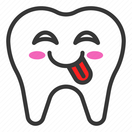 Emoji, emoticon, face, mocking, tooth icon - Download on Iconfinder