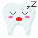 emoji, emoticon, face, sleep, tooth