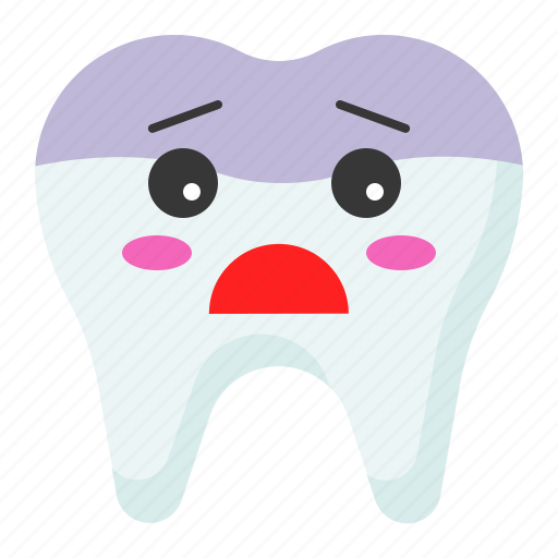 Emoji, emoticon, face, tooth, worried icon - Download on Iconfinder
