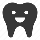 dental, emoji, emoticon, face, smile, tooth