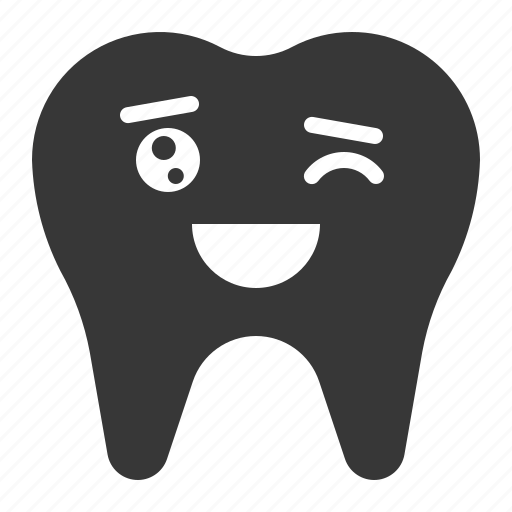 Dental, emoji, emoticon, face, smile, tooth icon - Download on Iconfinder