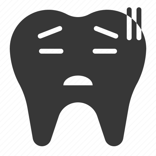 Dental, emoji, emoticon, face, sick, tooth icon - Download on Iconfinder