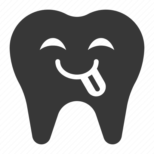 Dental, emoji, emoticon, face, tongue, tooth icon - Download on Iconfinder