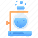hanging, flask, boiling, test, chemical, laboratory, lab, science, medical