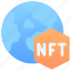 nft world, globe, network, international, non-fungible token, metaverse, digital, technology, virtual reality 