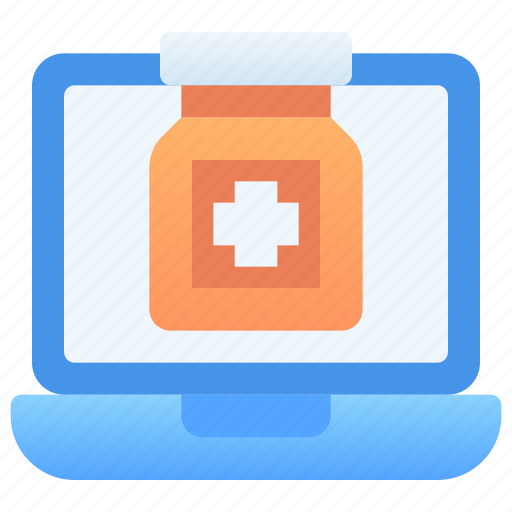 Online pharmacy, online, shopping, laptop, shop, pharmacy, medicine icon - Download on Iconfinder