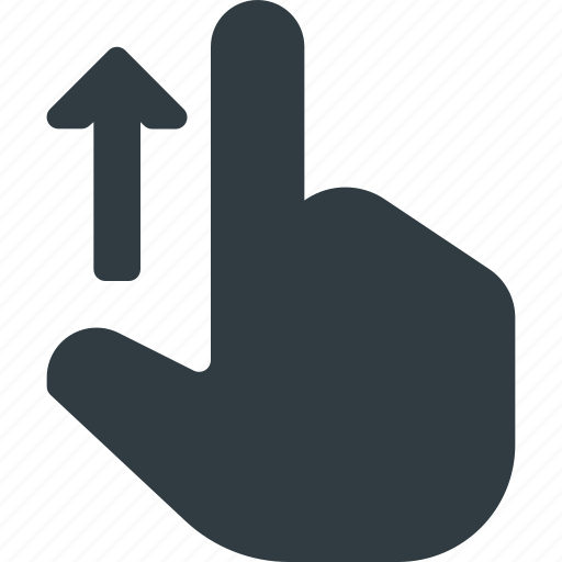 Down, finger, gesture, hand, scroll, swipe, touch icon - Download on Iconfinder